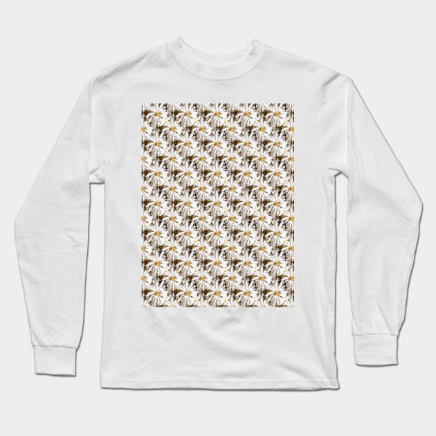 White magnolia flowers on a large area Long Sleeve T-Shirt by Hujer